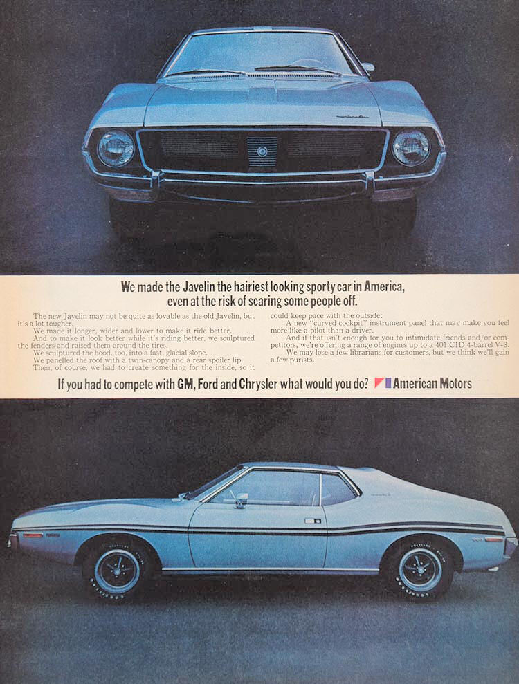 1970 Javelin Ad-02