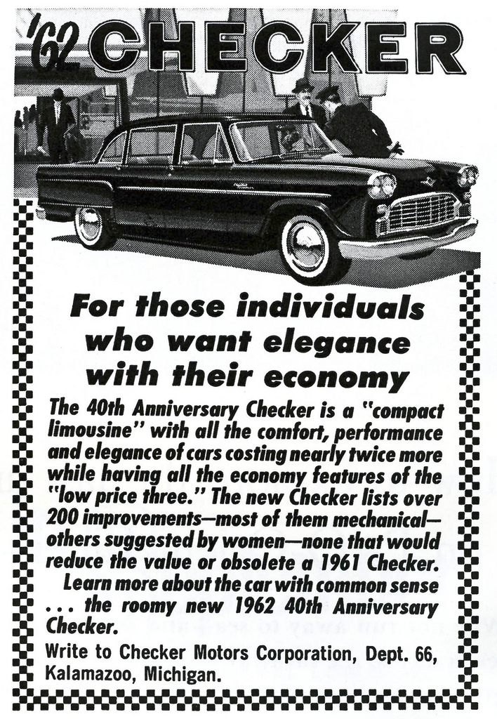 1962 Checker Ad-0a