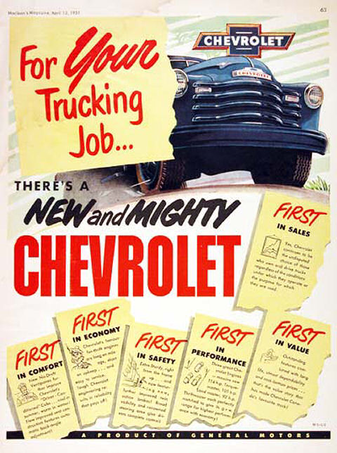1951 Chevrolet Truck Ad-01