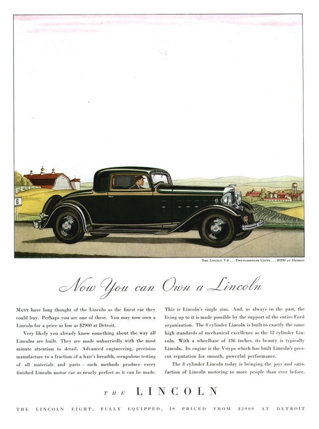 1932 Lincoln Ad-01