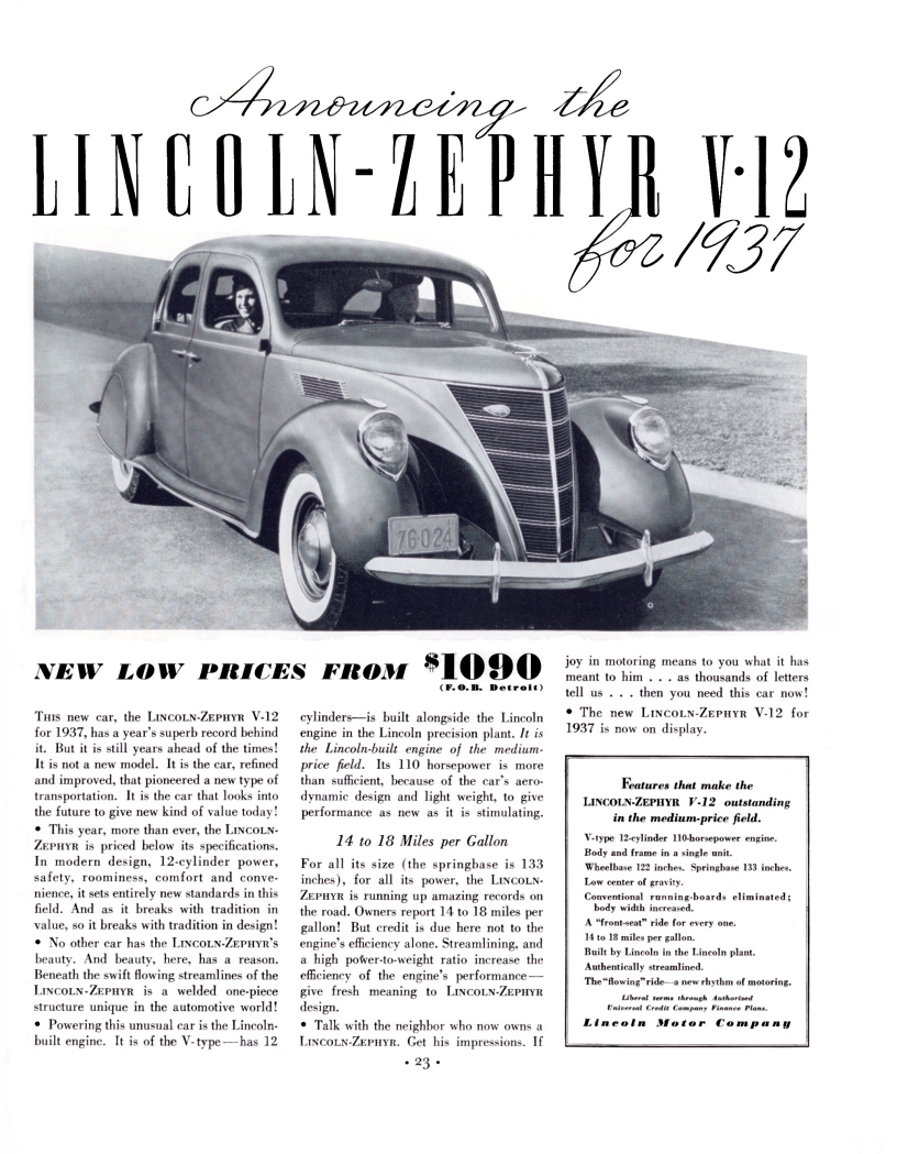 1937 Lincoln Zephyr Ad-11