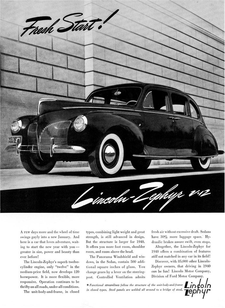 1940 Lincoln Zephyr Ad-21