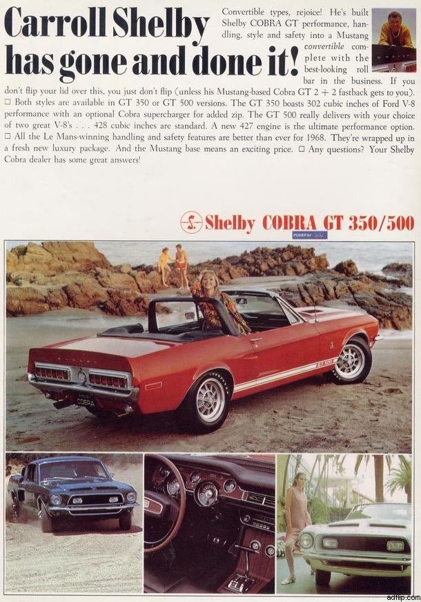 1968 Shelby Mustang Ad-01