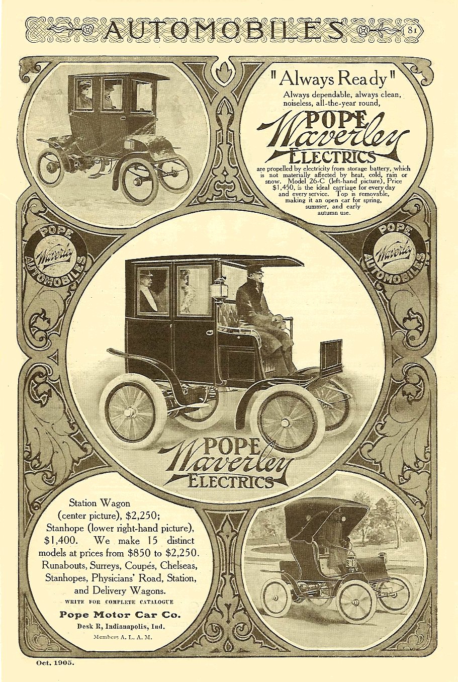 1905 Pope Waverly Electric Ad-01