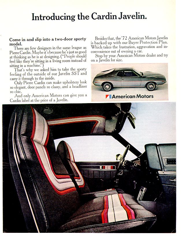 1972 Javelin Ad-01