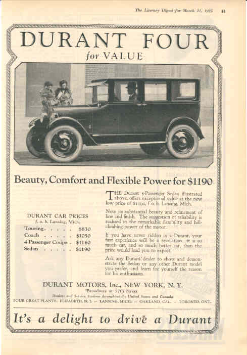 1925 Durant Ad-0a