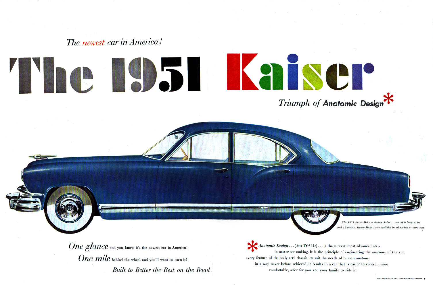 Ричард Кайзер плакат. Журнал Kaiser. S W Kaiser car Design. Постер 1952 "Ислам" 60х36 см.