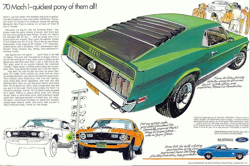 1970 Ford mustang brochure #9